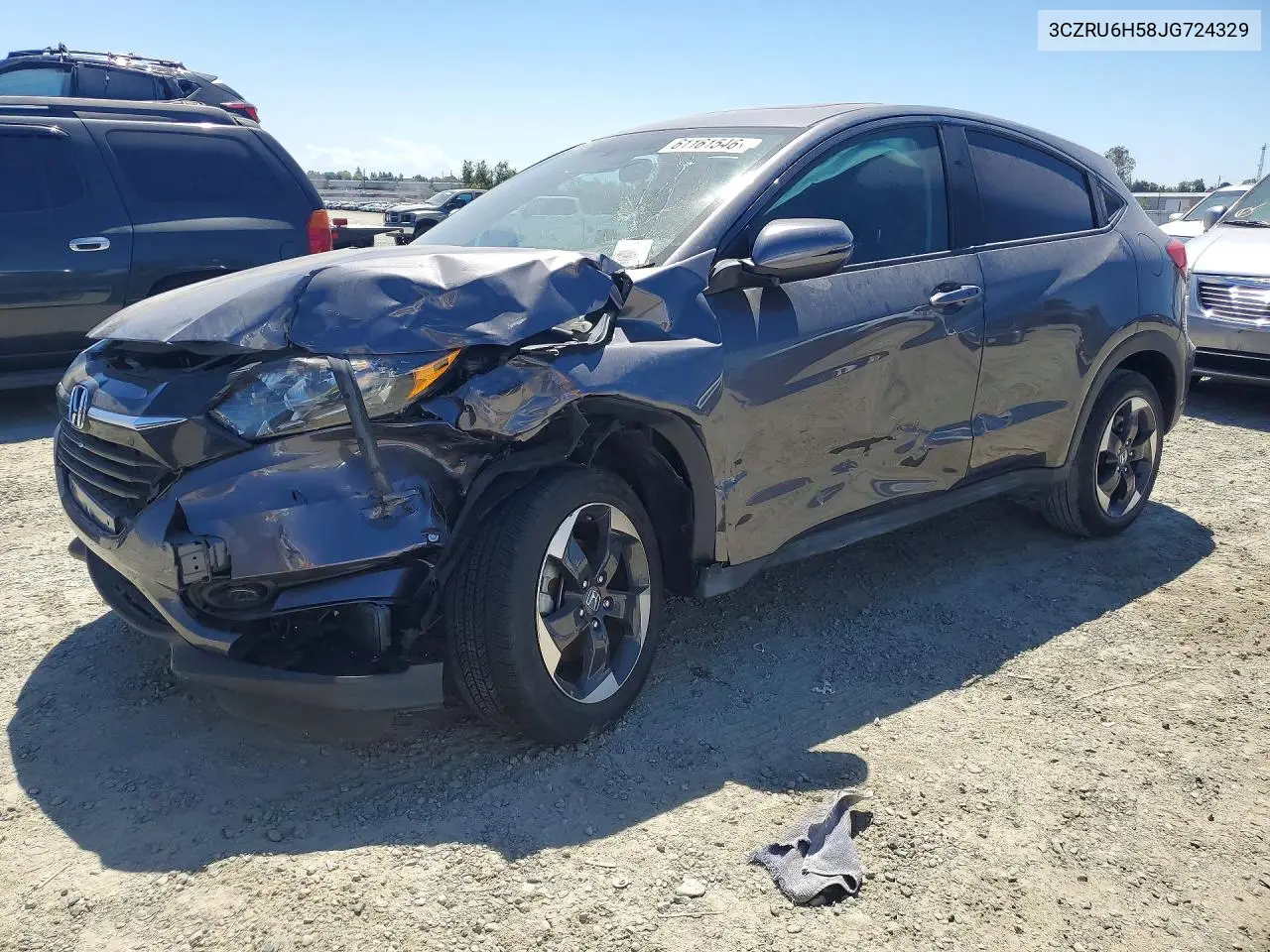 2018 Honda Hr-V Ex VIN: 3CZRU6H58JG724329 Lot: 61161546
