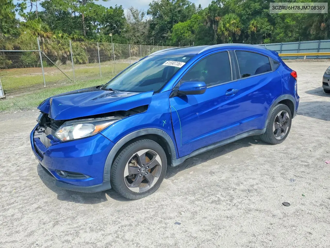 2018 Honda Hr-V Exl VIN: 3CZRU6H78JM708389 Lot: 61590736