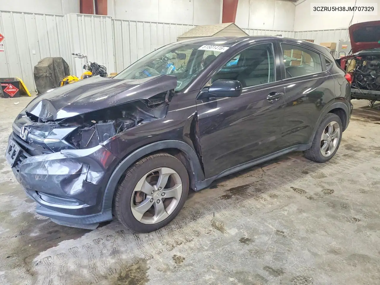 2018 Honda Hr-V Lx VIN: 3CZRU5H38JM707329 Lot: 61801416