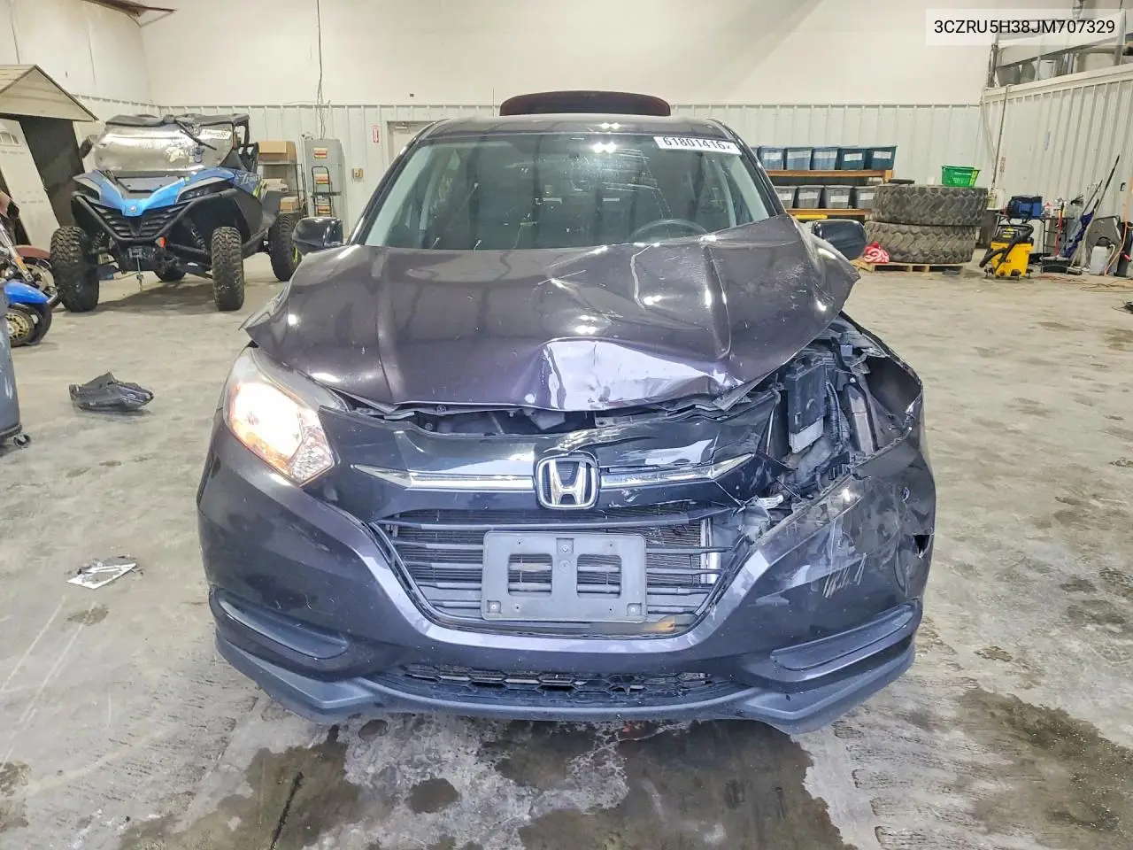 2018 Honda Hr-V Lx VIN: 3CZRU5H38JM707329 Lot: 61801416