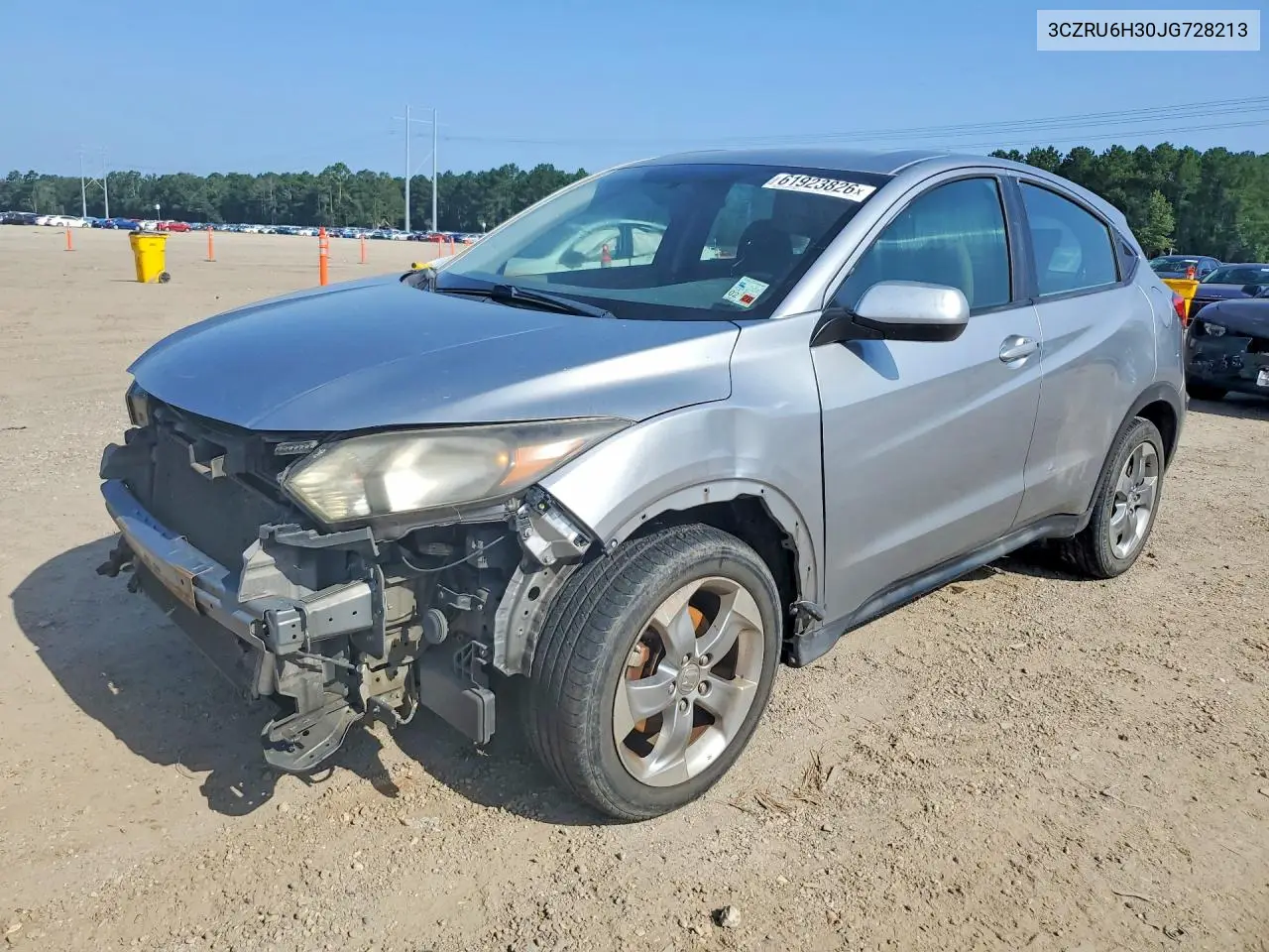 2018 Honda Hr-V Lx VIN: 3CZRU6H30JG728213 Lot: 61923826