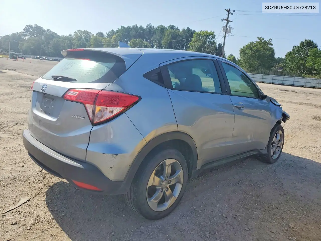 2018 Honda Hr-V Lx VIN: 3CZRU6H30JG728213 Lot: 61923826
