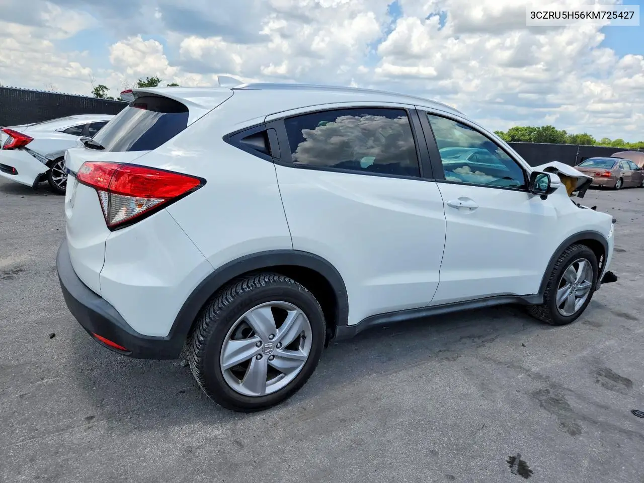 2019 Honda Hr-V Ex VIN: 3CZRU5H56KM725427 Lot: 57652576