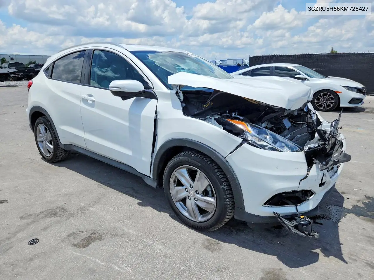 2019 Honda Hr-V Ex VIN: 3CZRU5H56KM725427 Lot: 57652576
