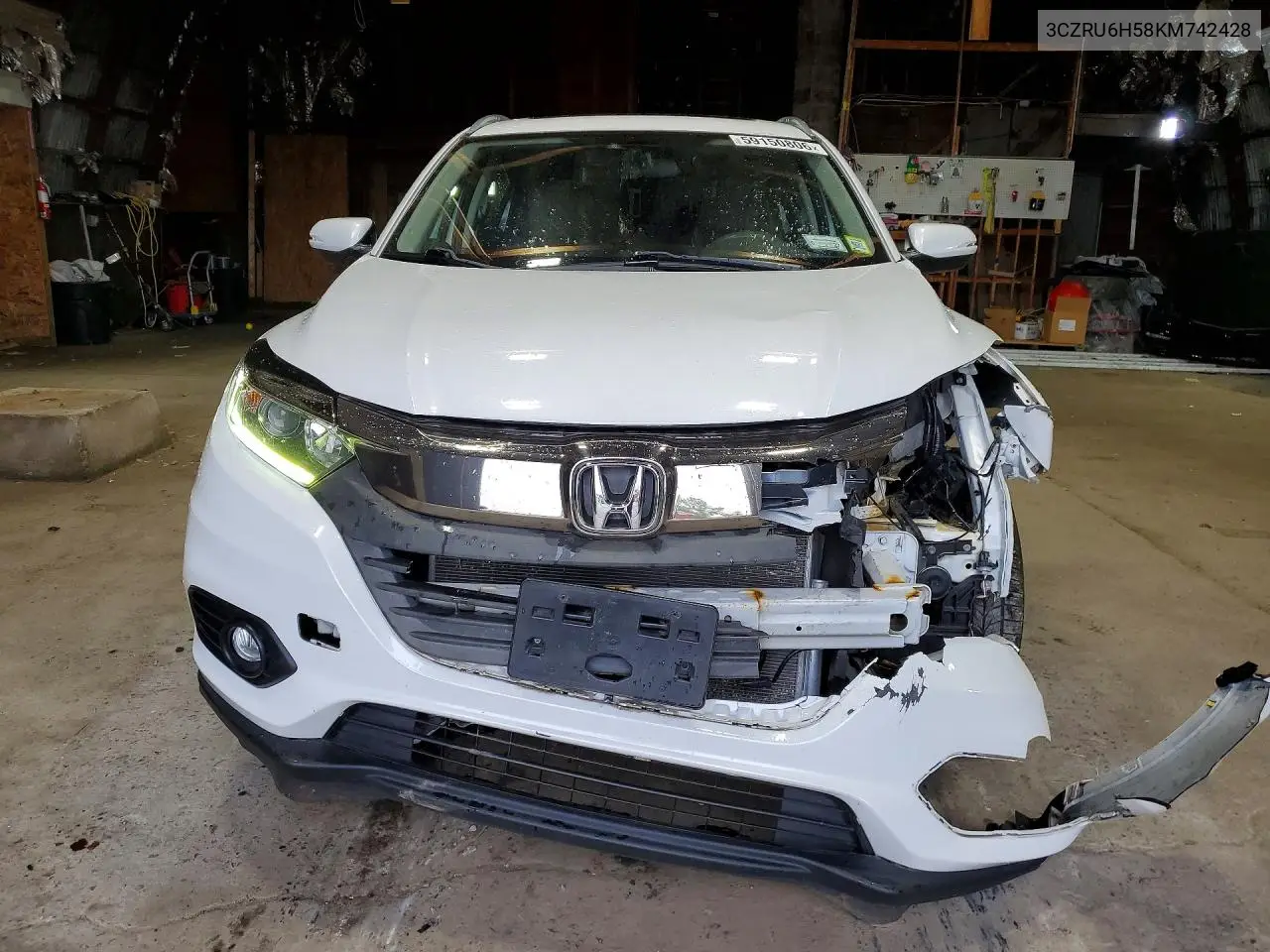 2019 Honda Hr-V Ex VIN: 3CZRU6H58KM742428 Lot: 59150806