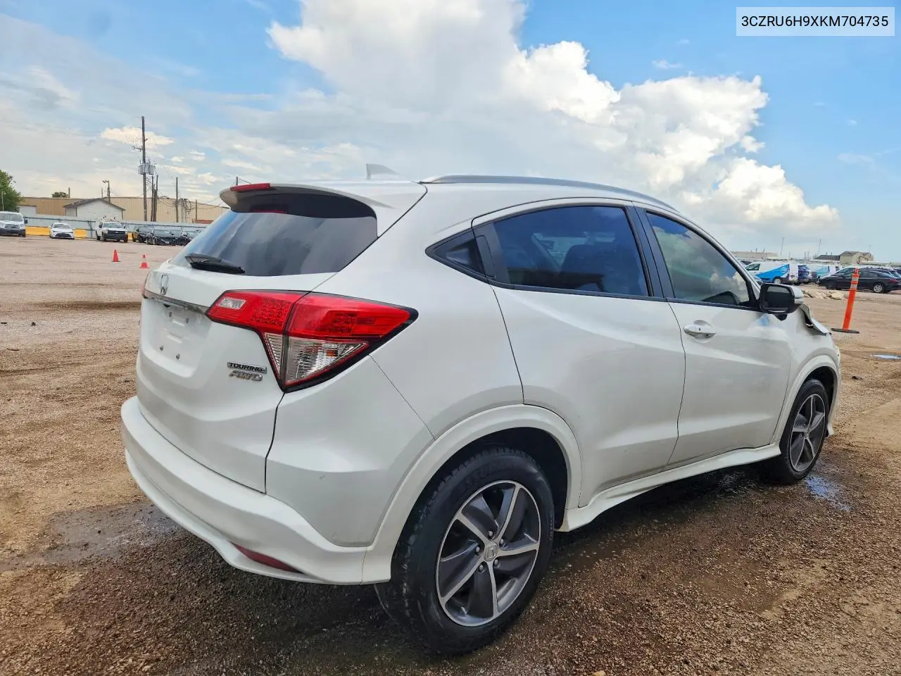 2019 Honda Hr-V Touring VIN: 3CZRU6H9XKM704735 Lot: 59364616