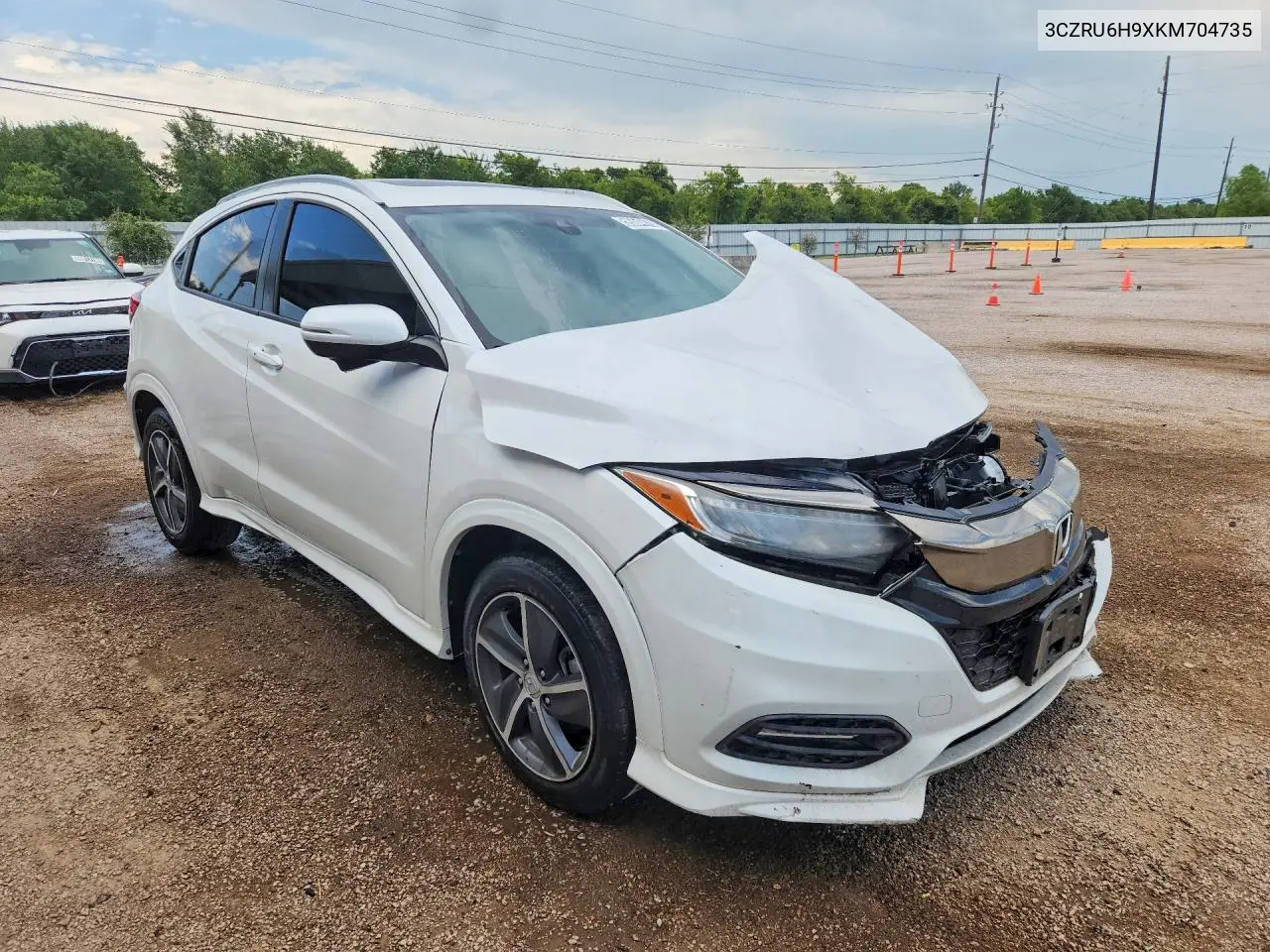 2019 Honda Hr-V Touring VIN: 3CZRU6H9XKM704735 Lot: 59364616