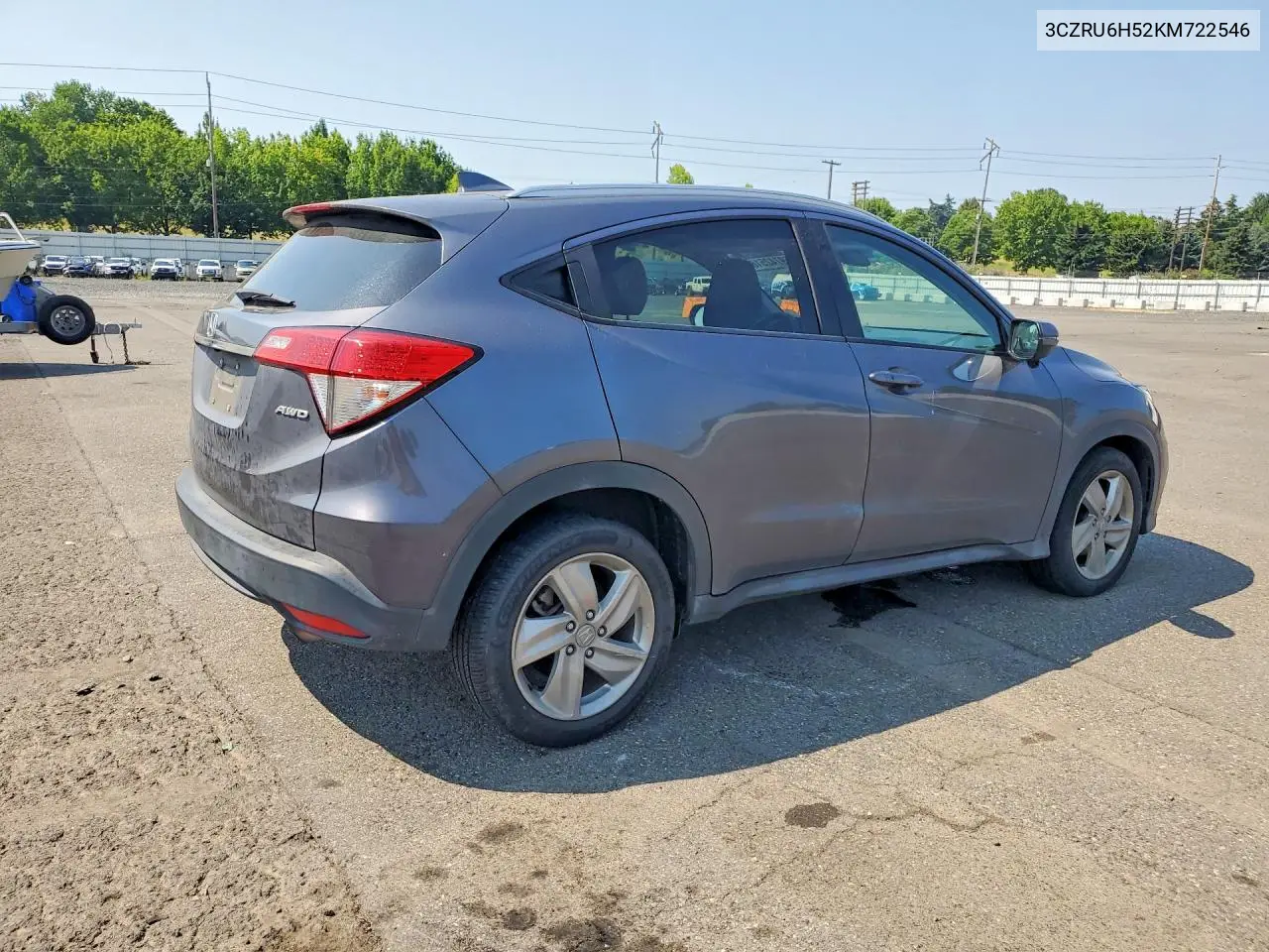 2019 Honda Hr-V Ex VIN: 3CZRU6H52KM722546 Lot: 59742516
