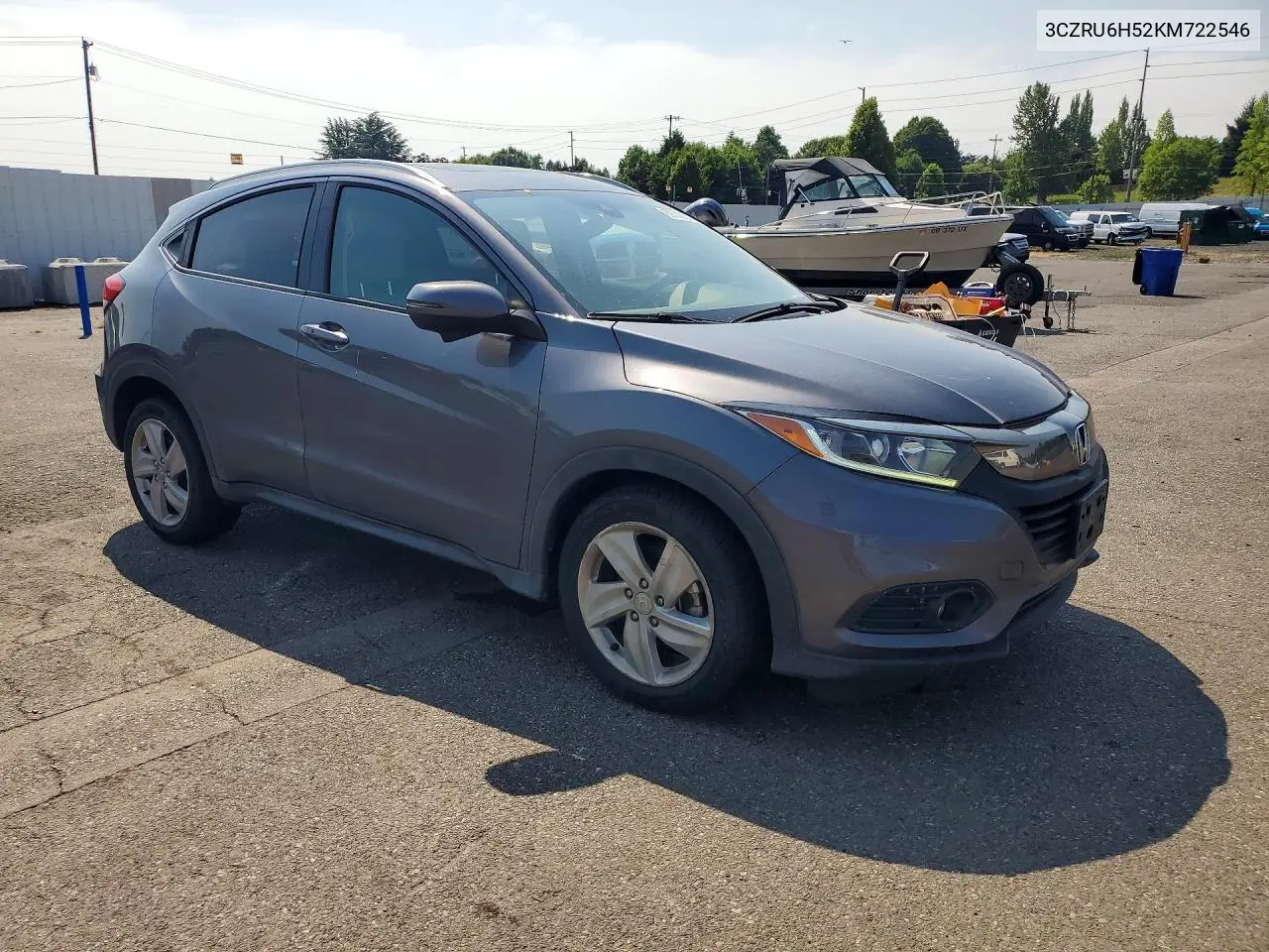 2019 Honda Hr-V Ex VIN: 3CZRU6H52KM722546 Lot: 59742516