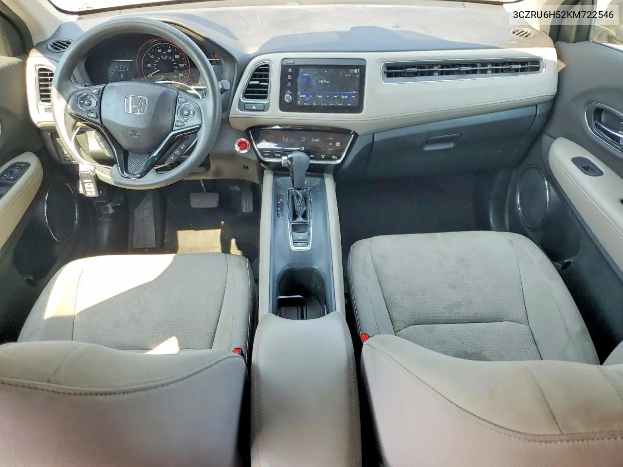 2019 Honda Hr-V Ex VIN: 3CZRU6H52KM722546 Lot: 59742516