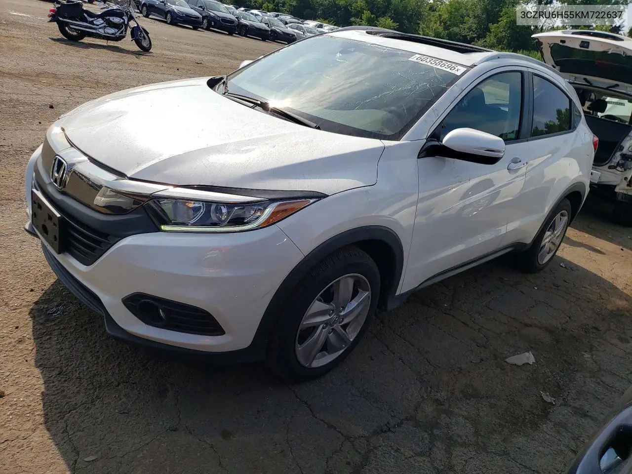 2019 Honda Hr-V Ex VIN: 3CZRU6H55KM722637 Lot: 60358696