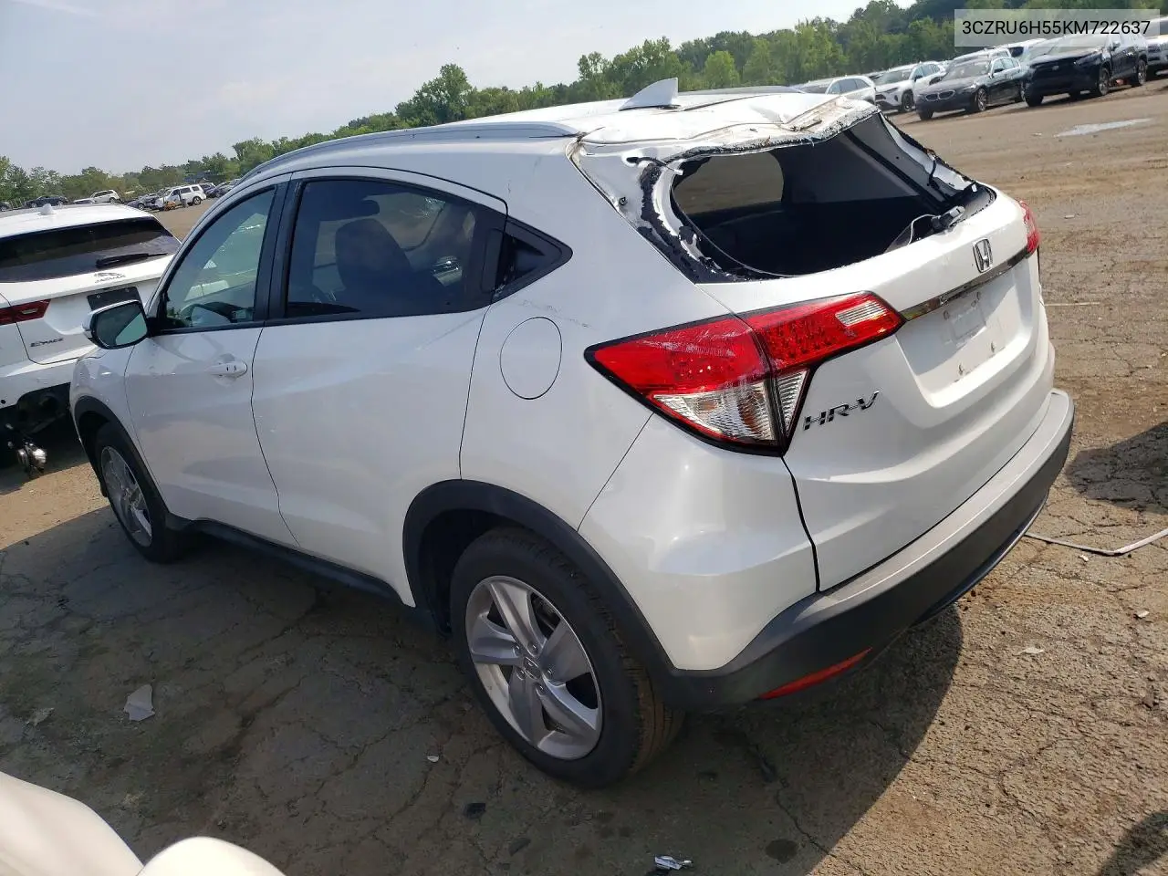 2019 Honda Hr-V Ex VIN: 3CZRU6H55KM722637 Lot: 60358696