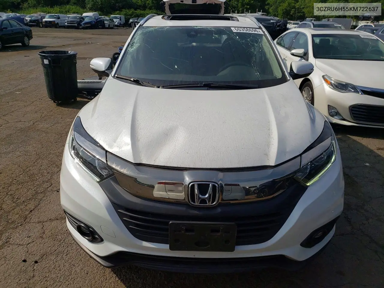 2019 Honda Hr-V Ex VIN: 3CZRU6H55KM722637 Lot: 60358696
