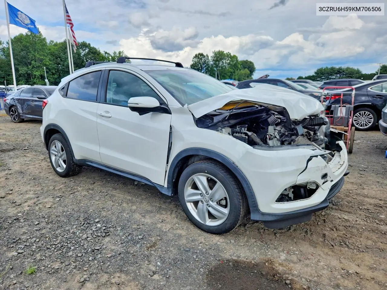 2019 Honda Hr-V Ex VIN: 3CZRU6H59KM706506 Lot: 60638206