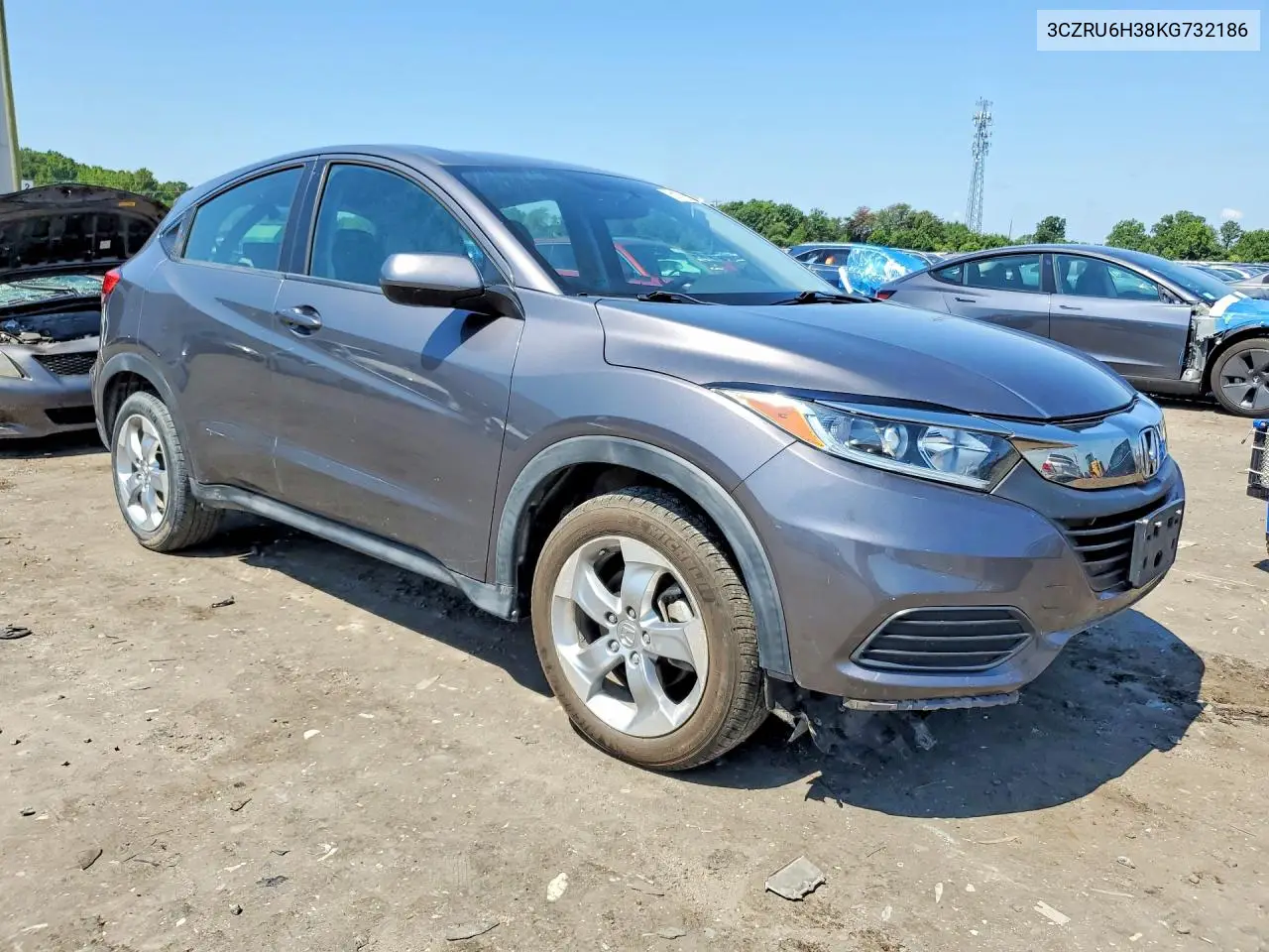 2019 Honda Hr-V Lx VIN: 3CZRU6H38KG732186 Lot: 60829196