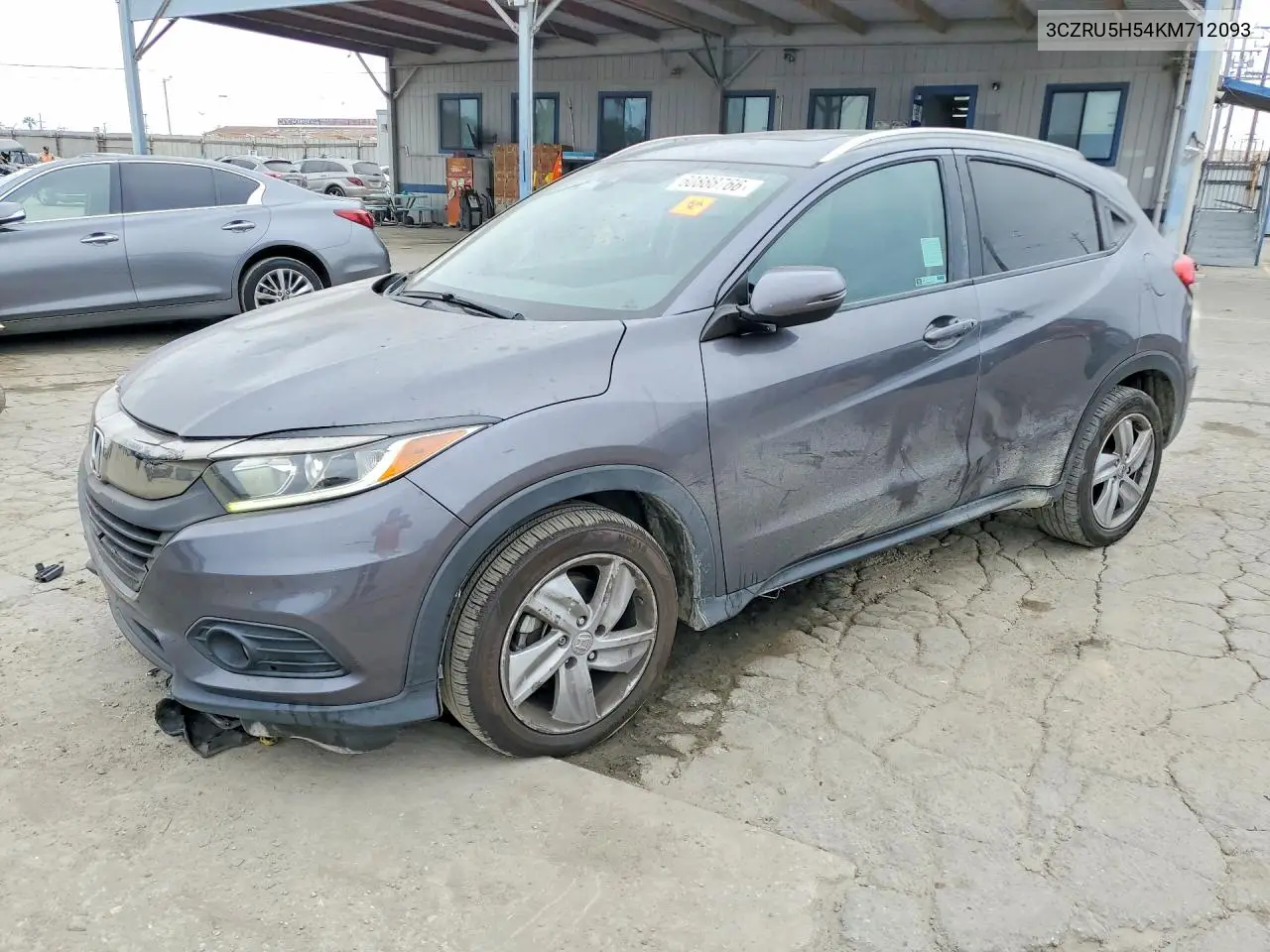 2019 Honda Hr-V Ex VIN: 3CZRU5H54KM712093 Lot: 60888766