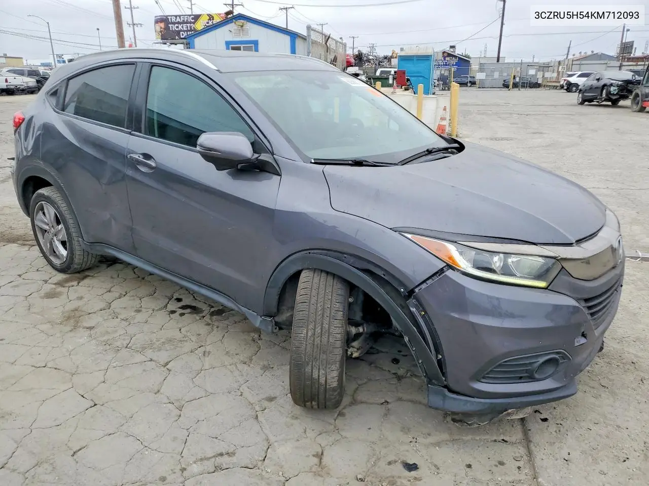 2019 Honda Hr-V Ex VIN: 3CZRU5H54KM712093 Lot: 60888766