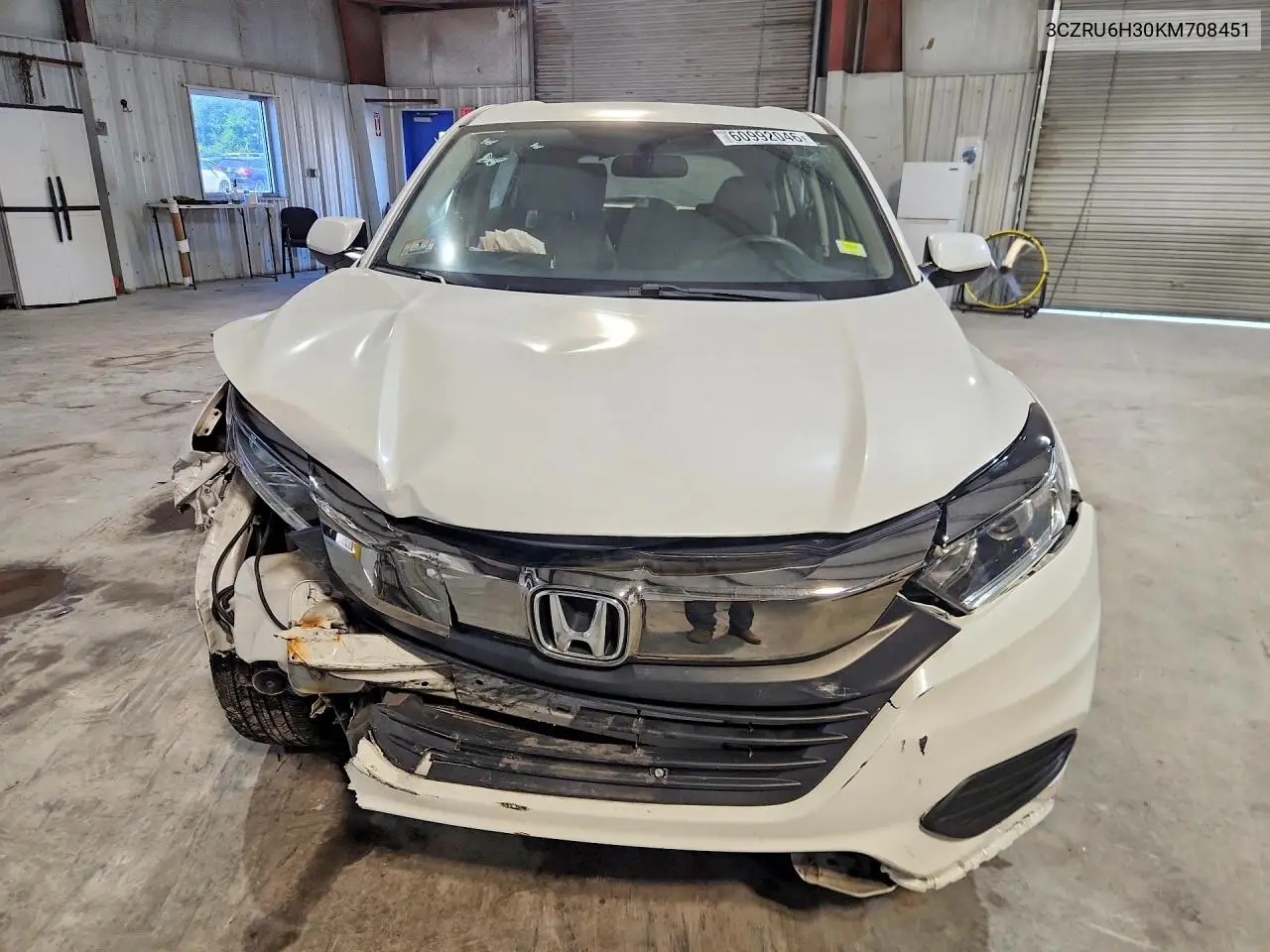 2019 Honda Hr-V Lx VIN: 3CZRU6H30KM708451 Lot: 60992046