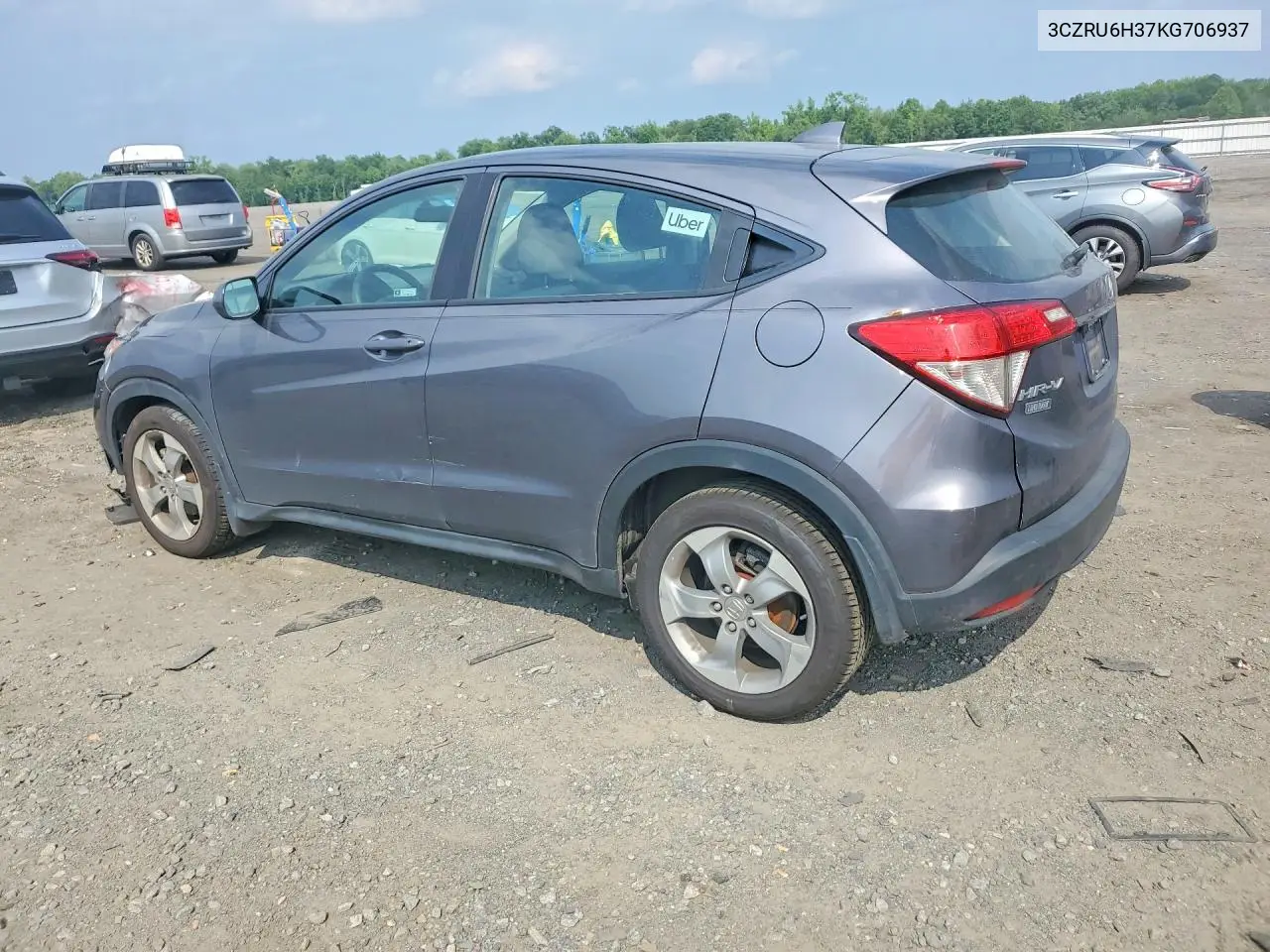 2019 Honda Hr-V Lx VIN: 3CZRU6H37KG706937 Lot: 62014236