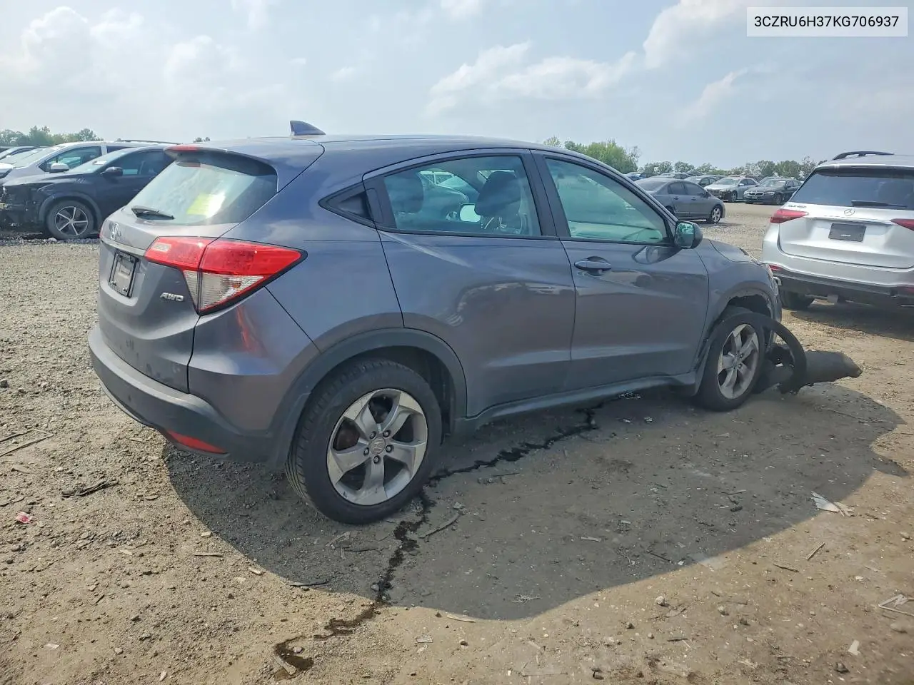 2019 Honda Hr-V Lx VIN: 3CZRU6H37KG706937 Lot: 62014236