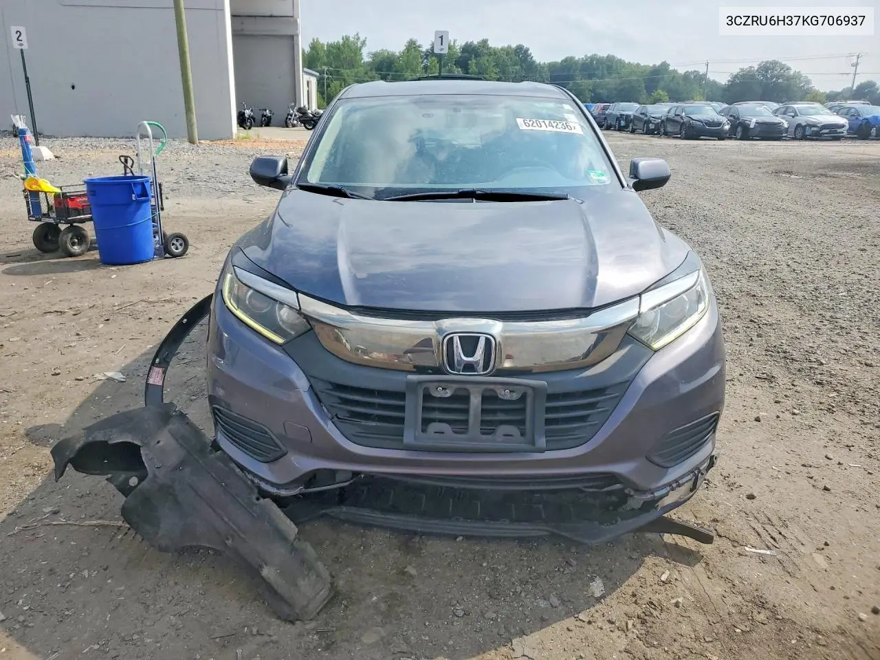 2019 Honda Hr-V Lx VIN: 3CZRU6H37KG706937 Lot: 62014236