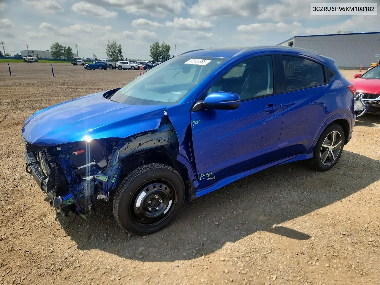 2019 Honda Hr-V Touring VIN: 3CZRU6H96KM108182 Lot: 62075386