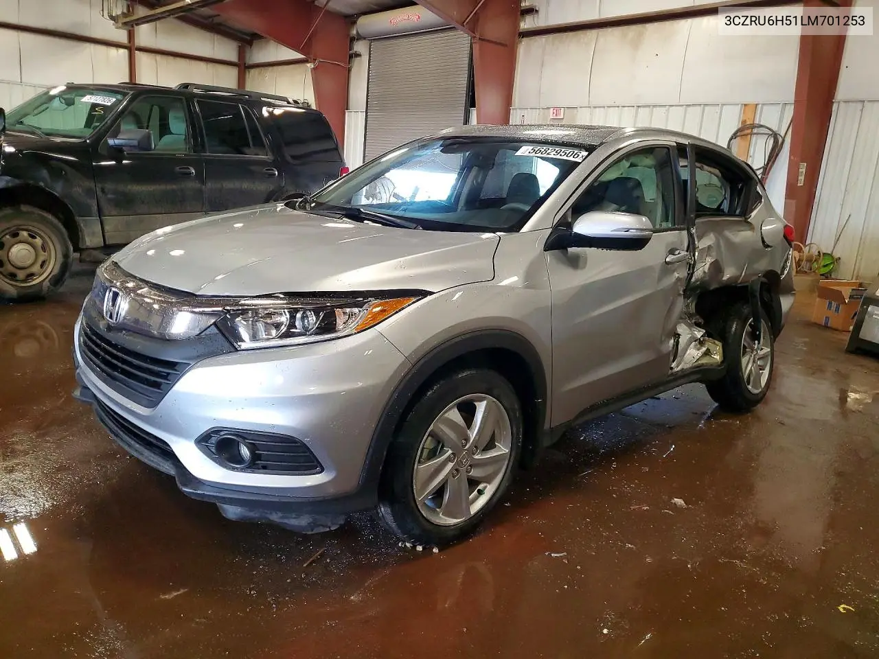 2020 Honda Hr-V Ex VIN: 3CZRU6H51LM701253 Lot: 56829506