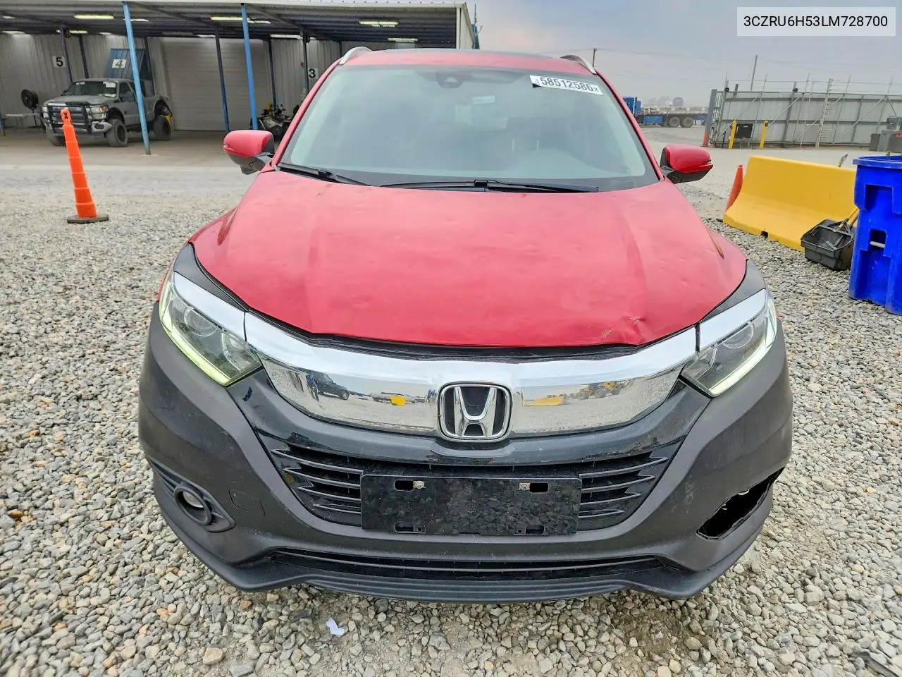 2020 Honda Hr-V Ex VIN: 3CZRU6H53LM728700 Lot: 58512586