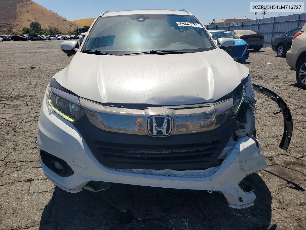 2020 Honda Hr-V Ex VIN: 3CZRU5H54LM716727 Lot: 59340486