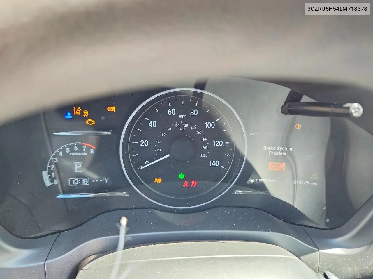 2020 Honda Hr-V Ex VIN: 3CZRU5H54LM718378 Lot: 59404246