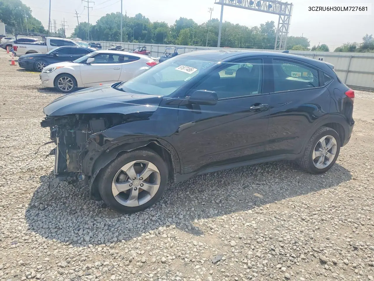 2020 Honda Hr-V Lx VIN: 3CZRU6H30LM727681 Lot: 61877486