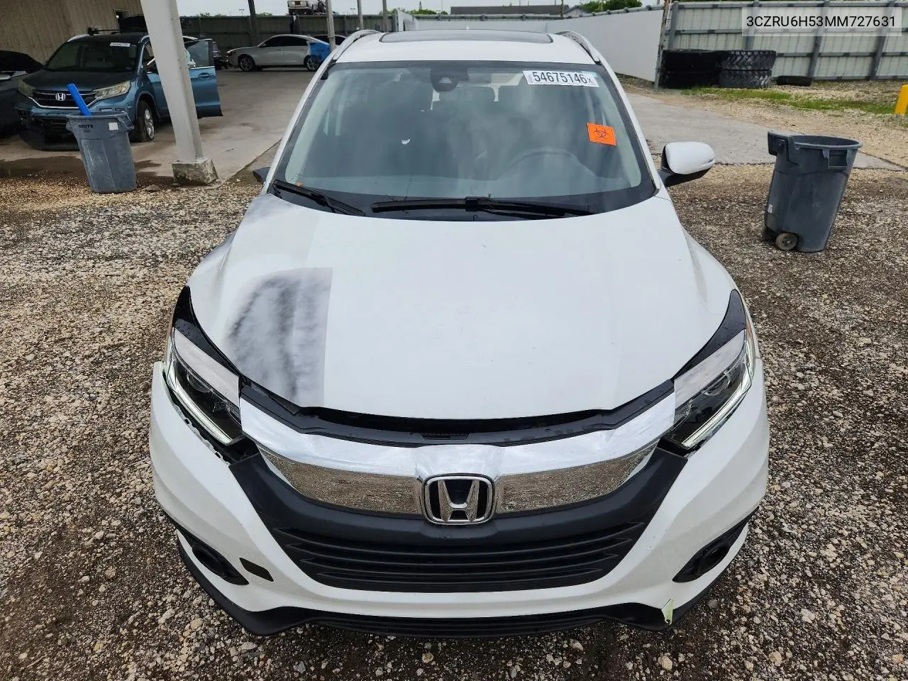 3CZRU6H53MM727631 2021 Honda Hr-V Ex
