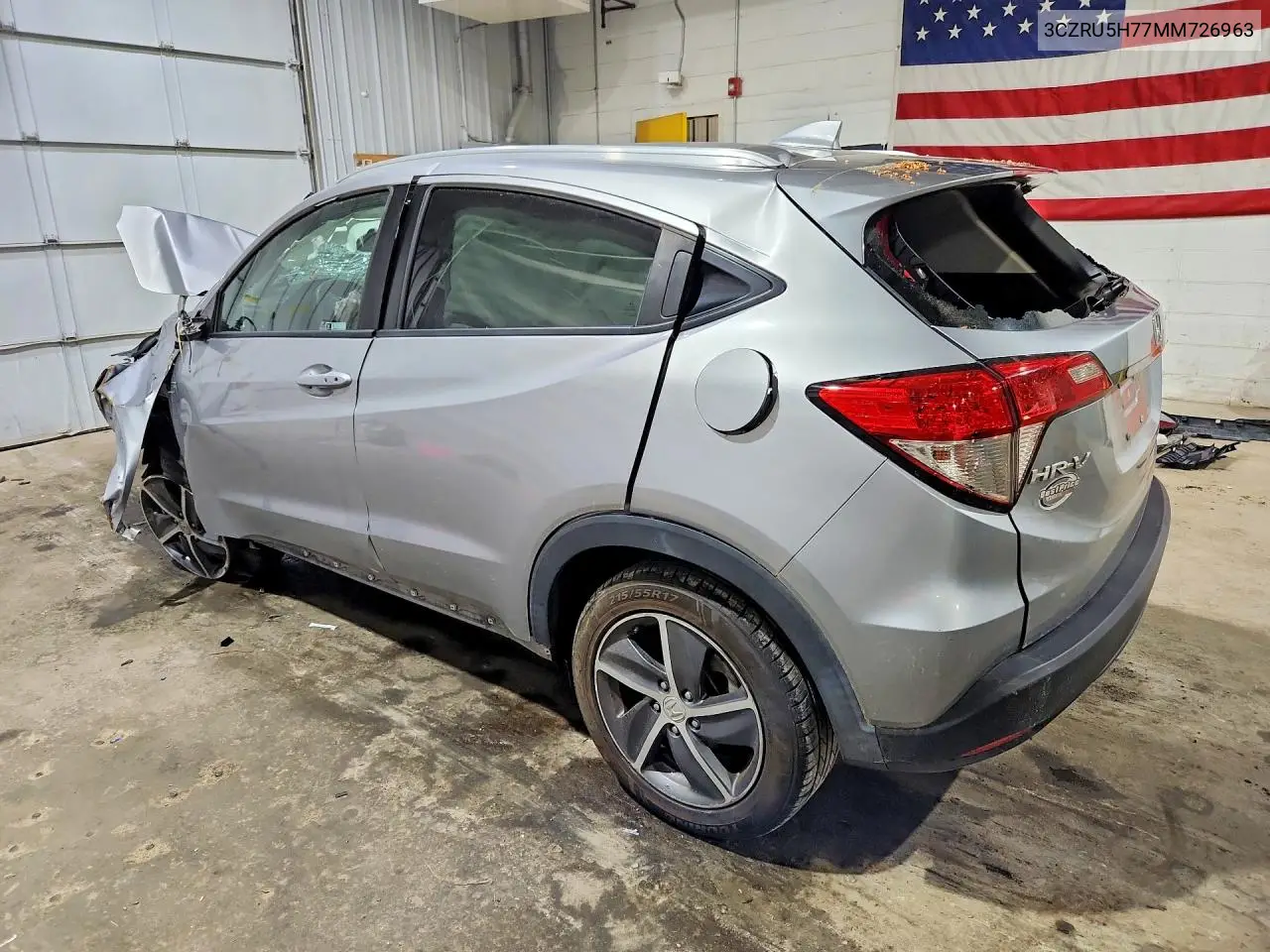 2021 Honda Hr-V Exl VIN: 3CZRU5H77MM726963 Lot: 56652356