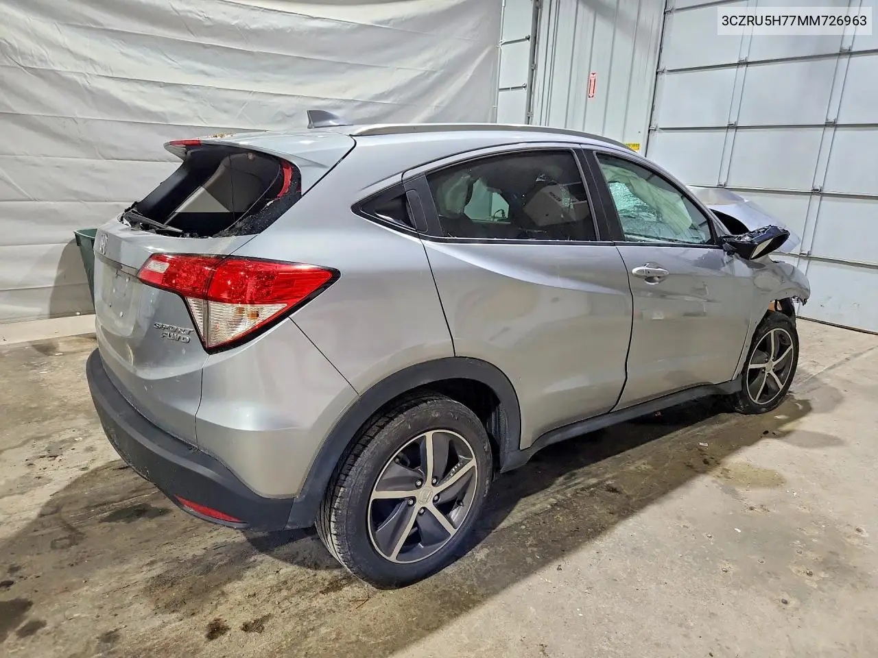2021 Honda Hr-V Exl VIN: 3CZRU5H77MM726963 Lot: 56652356