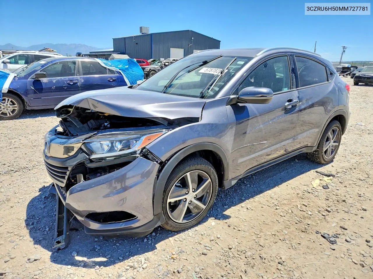 2021 Honda Hr-V Ex VIN: 3CZRU6H50MM727781 Lot: 57878206