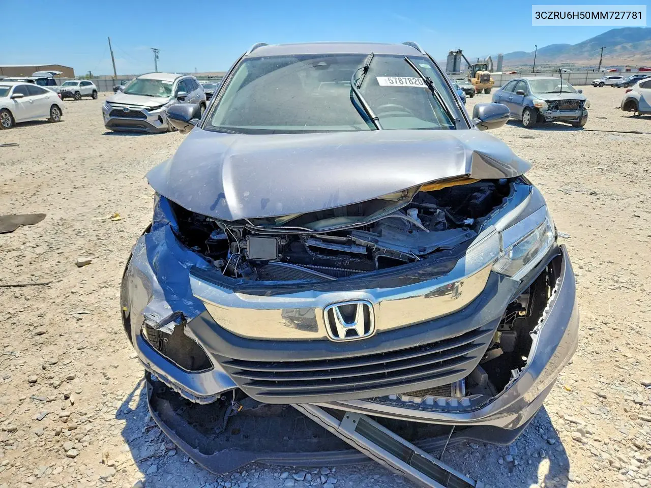 2021 Honda Hr-V Ex VIN: 3CZRU6H50MM727781 Lot: 57878206