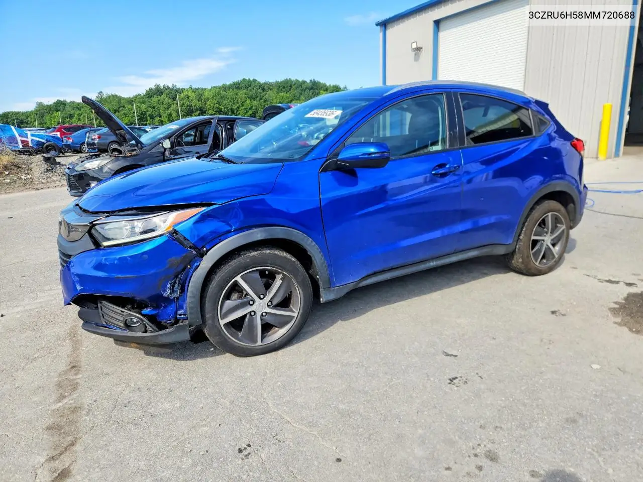 2021 Honda Hr-V Ex VIN: 3CZRU6H58MM720688 Lot: 58435036