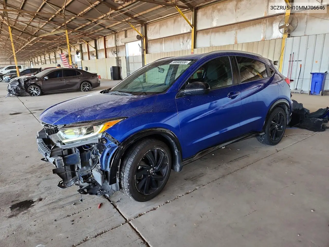 2021 Honda Hr-V Sport VIN: 3CZRU5H10MM706646 Lot: 58588556