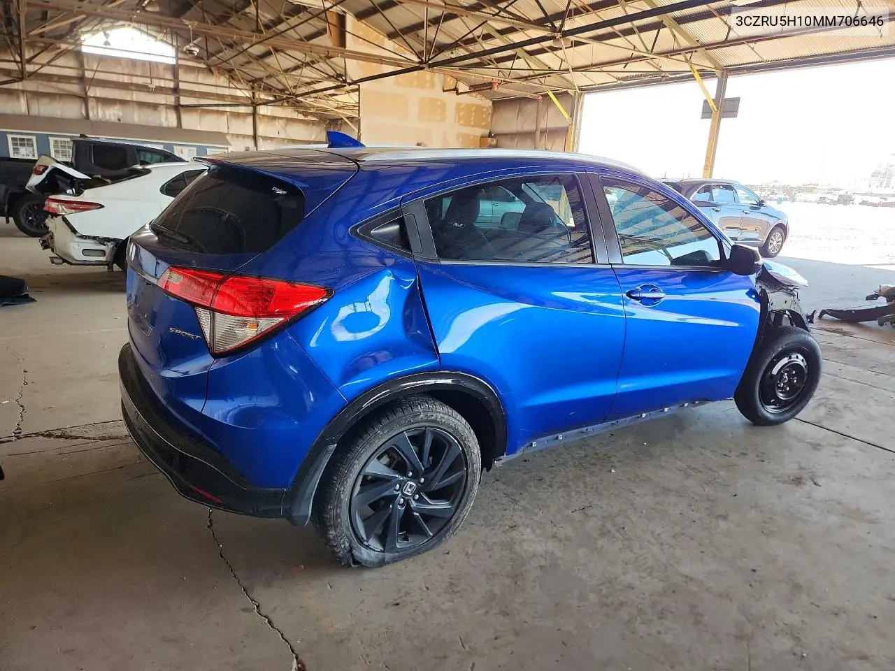 2021 Honda Hr-V Sport VIN: 3CZRU5H10MM706646 Lot: 58588556