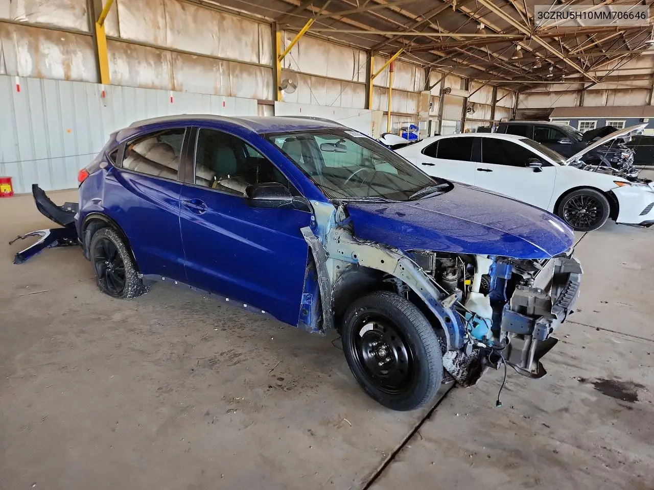 2021 Honda Hr-V Sport VIN: 3CZRU5H10MM706646 Lot: 58588556