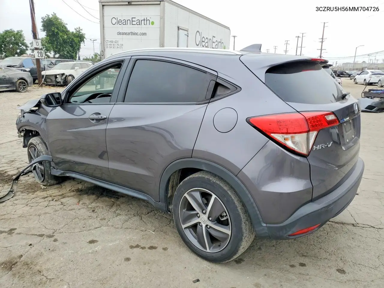 2021 Honda Hr-V Ex VIN: 3CZRU5H56MM704726 Lot: 60134206
