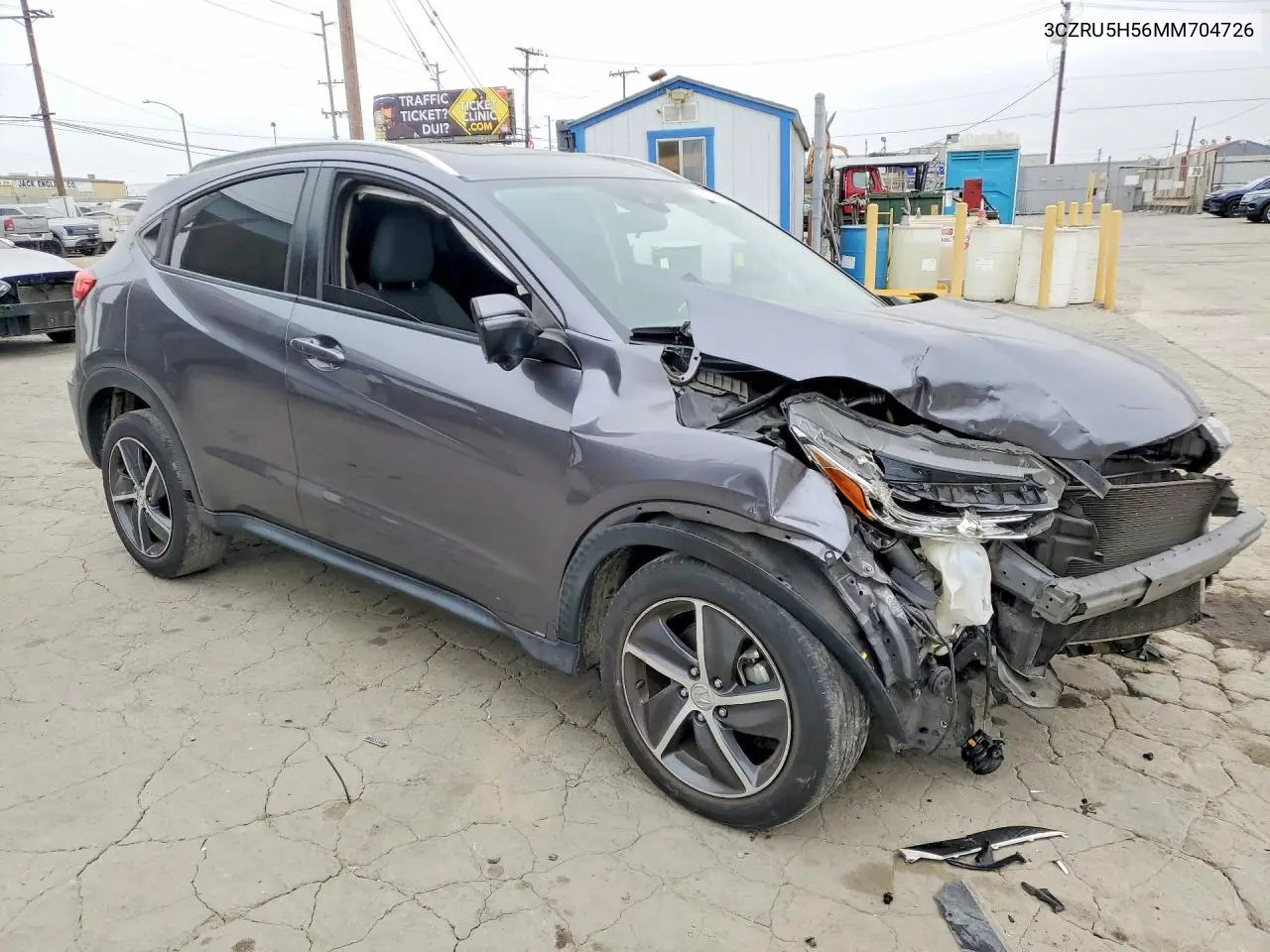 2021 Honda Hr-V Ex VIN: 3CZRU5H56MM704726 Lot: 60134206