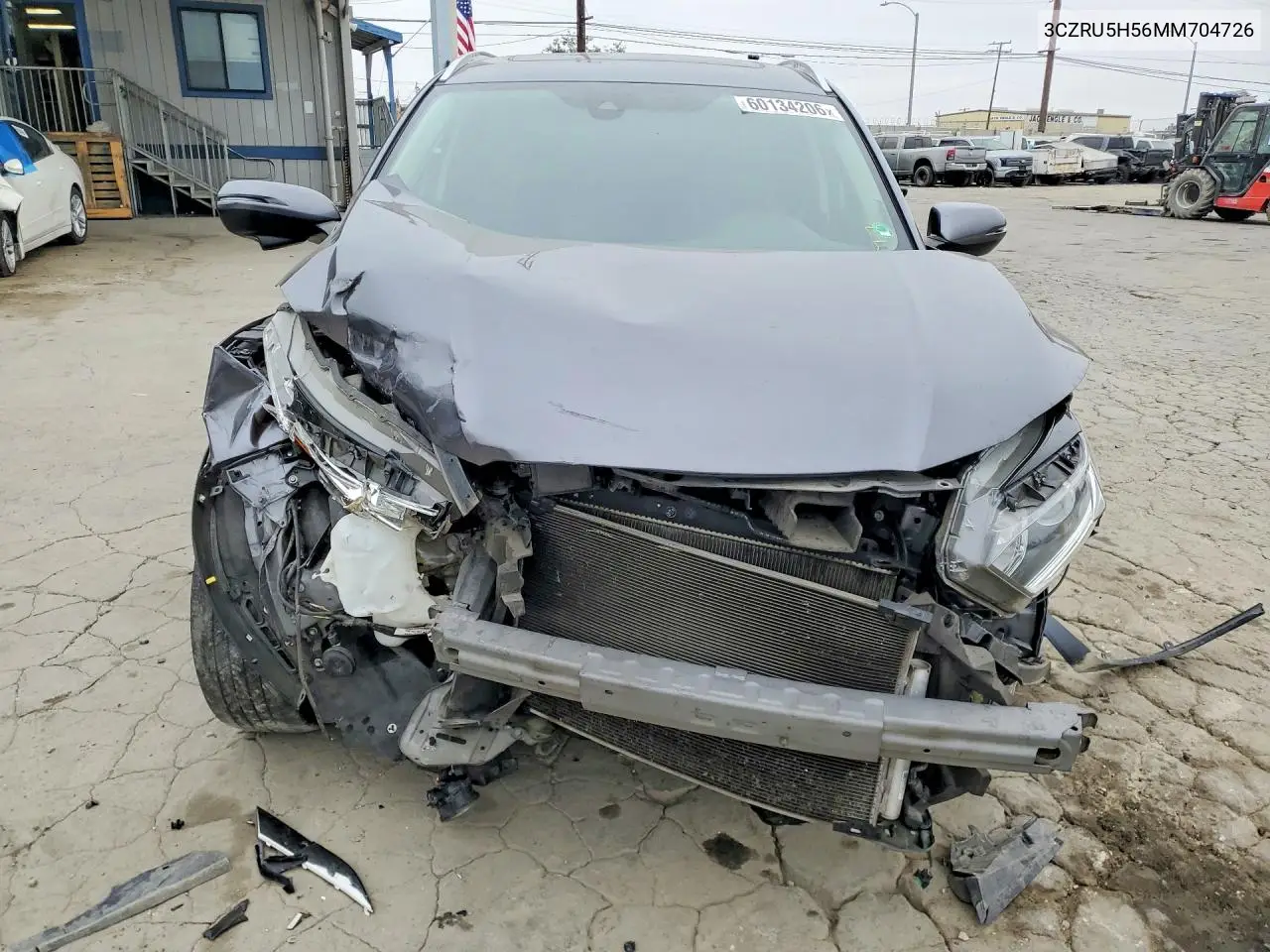 2021 Honda Hr-V Ex VIN: 3CZRU5H56MM704726 Lot: 60134206