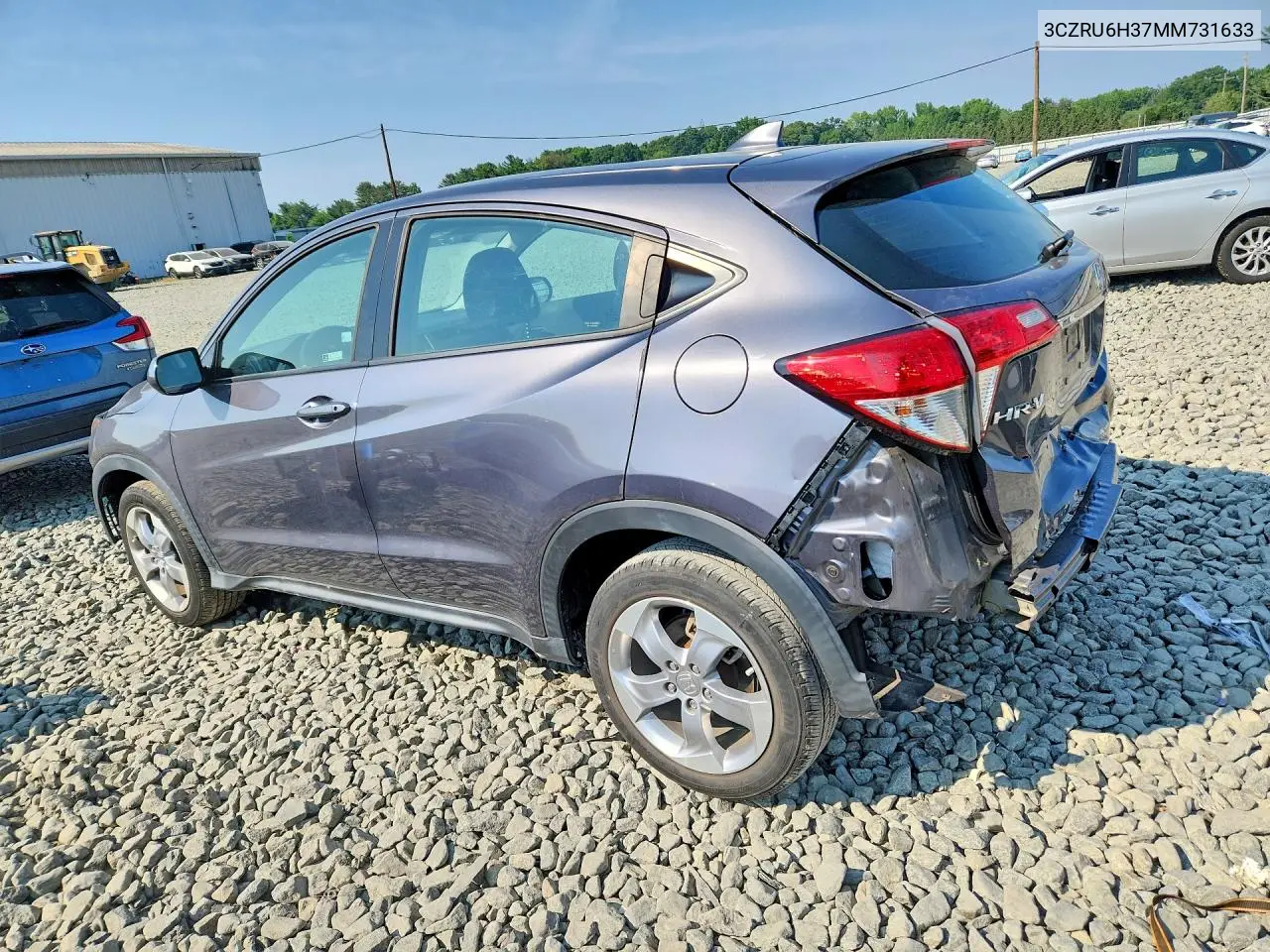 2021 Honda Hr-V Lx VIN: 3CZRU6H37MM731633 Lot: 60737856