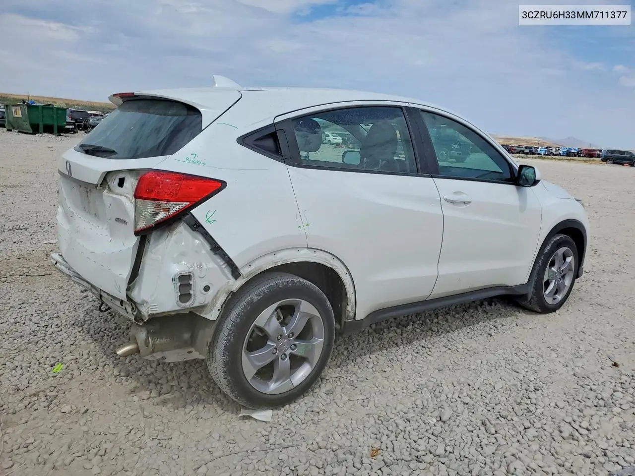 2021 Honda Hr-V Lx VIN: 3CZRU6H33MM711377 Lot: 61473066