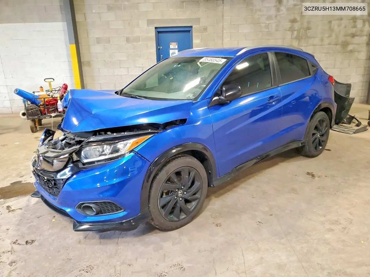 2021 Honda Hr-V Sport VIN: 3CZRU5H13MM708665 Lot: 85460545