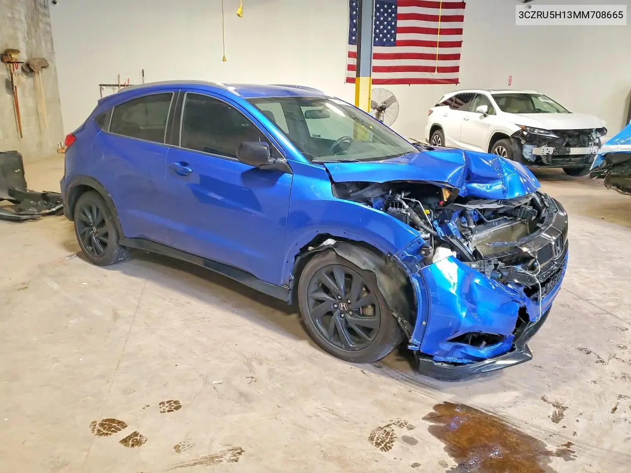 2021 Honda Hr-V Sport VIN: 3CZRU5H13MM708665 Lot: 85460545