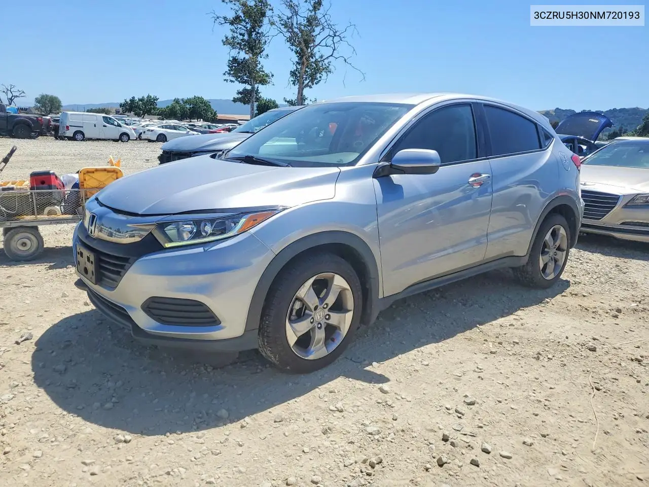 2022 Honda Hr-V Lx VIN: 3CZRU5H30NM720193 Lot: 53817406