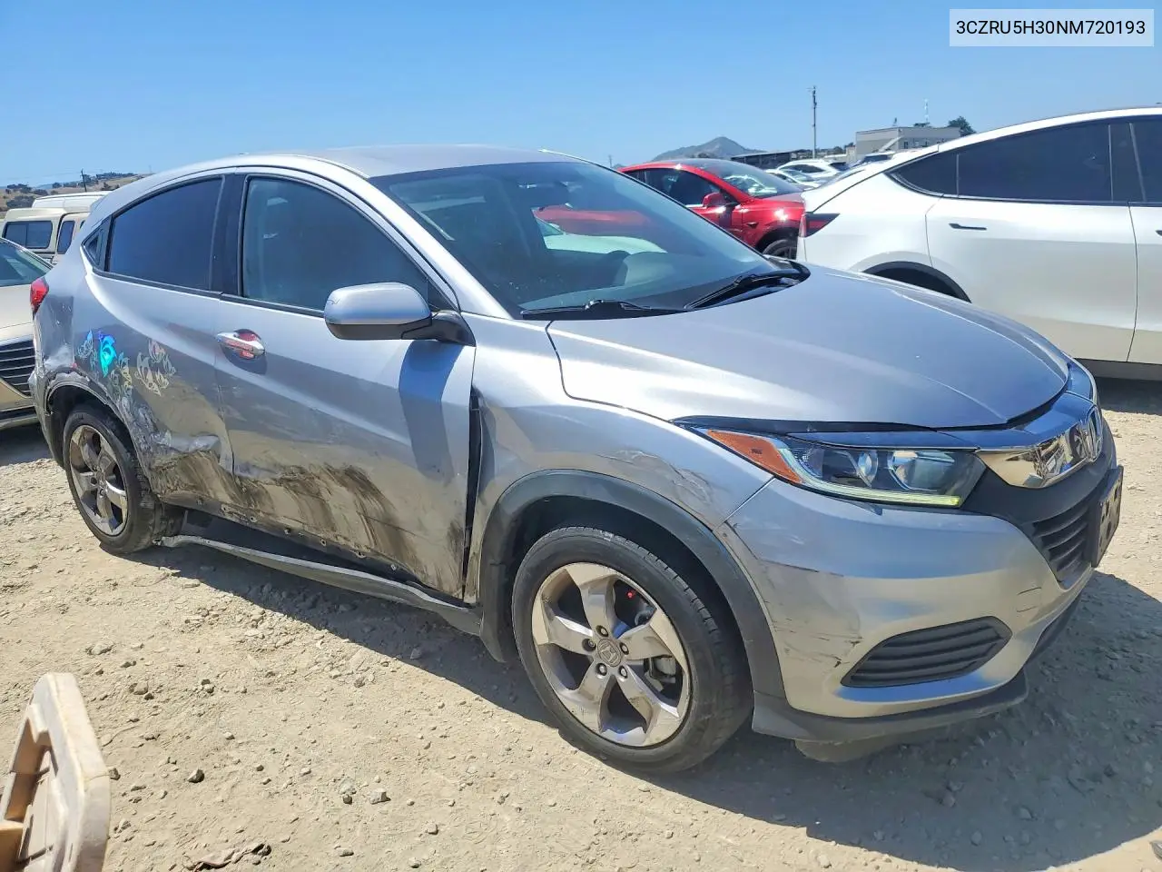 2022 Honda Hr-V Lx VIN: 3CZRU5H30NM720193 Lot: 53817406