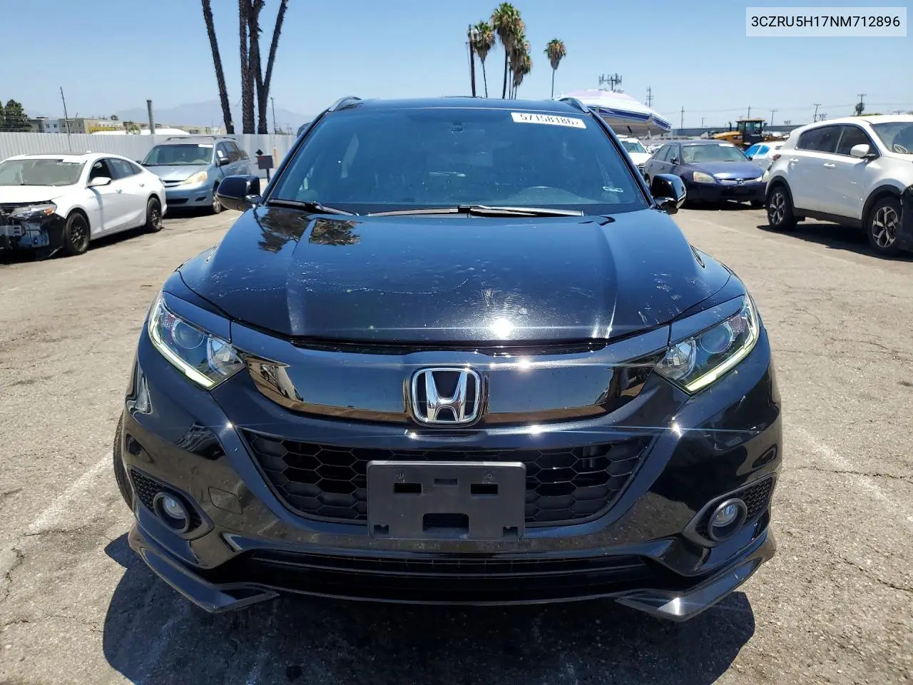 2022 Honda Hr-V Sport VIN: 3CZRU5H17NM712896 Lot: 57158186